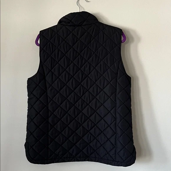 Lands' End Classic Black Quilted Vest - Picture 4 of 9